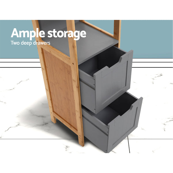 Artiss  Cabinet Tallboy Furniture Storage Laundry Cupboard 115cm freeshipping - Awezingly