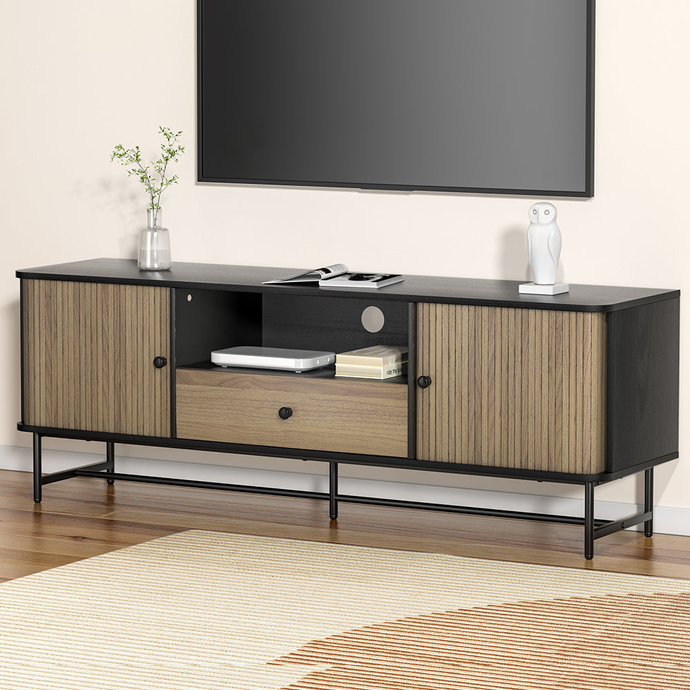 Artiss Entertainment Unit TV Cabinet 150CM Black Boris Artiss