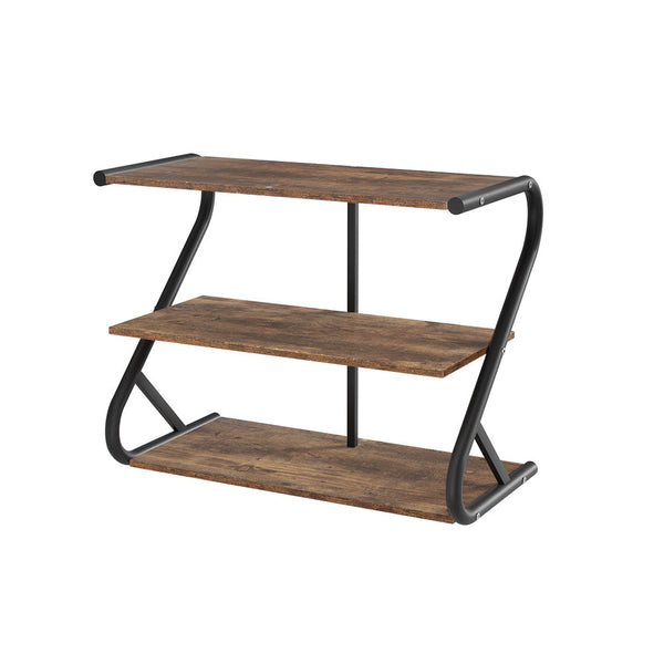 Artiss Shoe Rack Storage Shelves Organiser 3 Tiers Shoe Stand Industrial Black Artiss