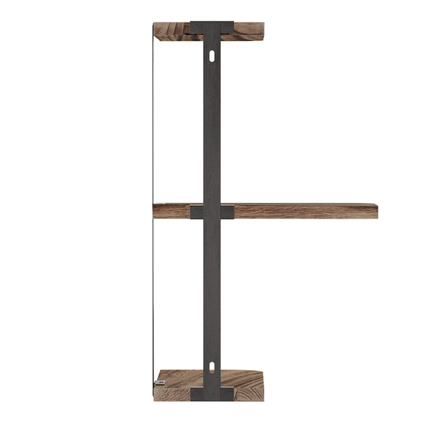 Artiss Floating Wall Shelves Brackets 3 Tiers Corner Display DIY Wall Mount Rack Artiss