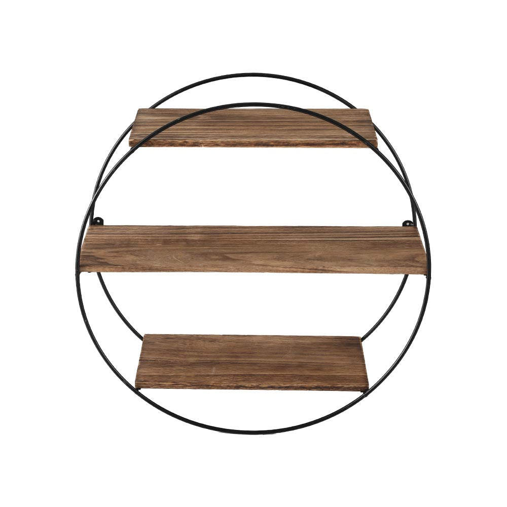 Artiss Floating Wall Shelves Brackets Round 3 Tiers Display DIY Wall Mount Rack Artiss