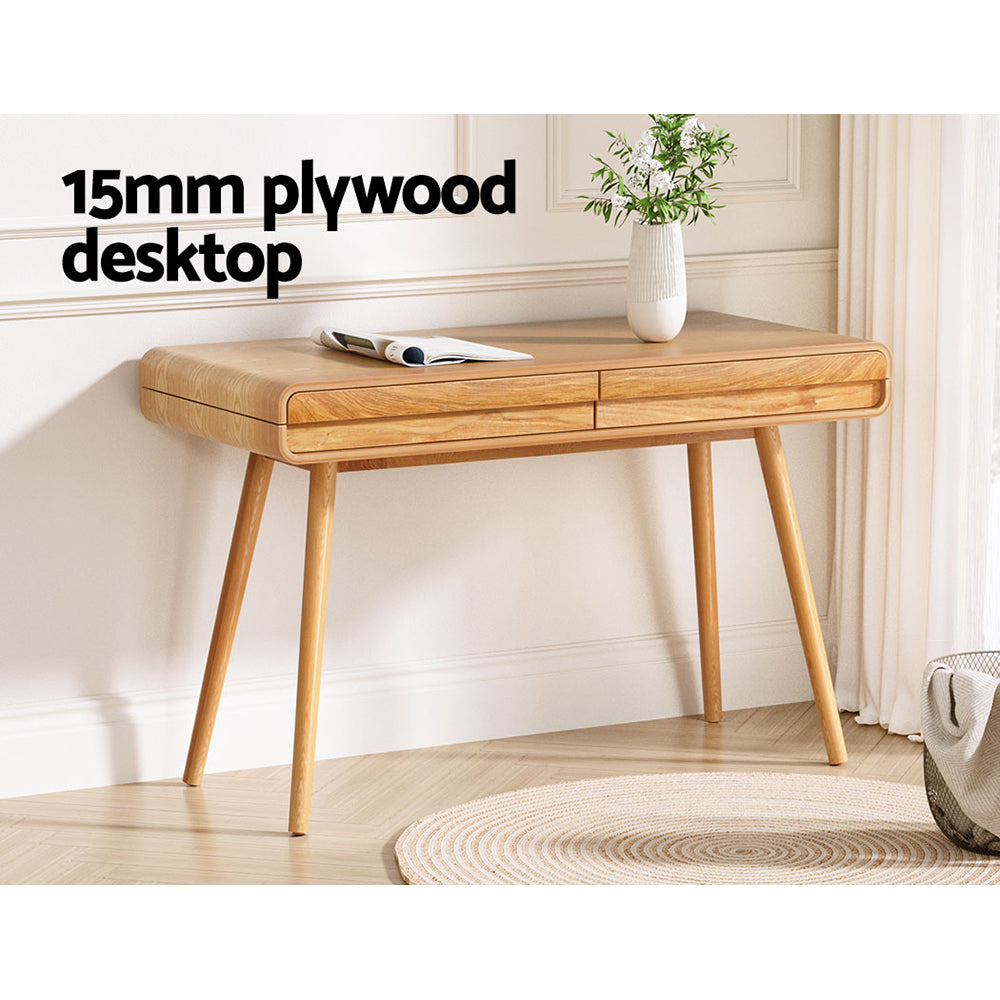 Artiss Computer Desk Office Study Desks Table Drawers Storage Ash Wood Legs Artiss