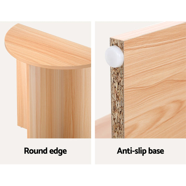 Artiss Coffee Table Side End Semi-circle Tables Bedside Sofa Wooden Table Artiss