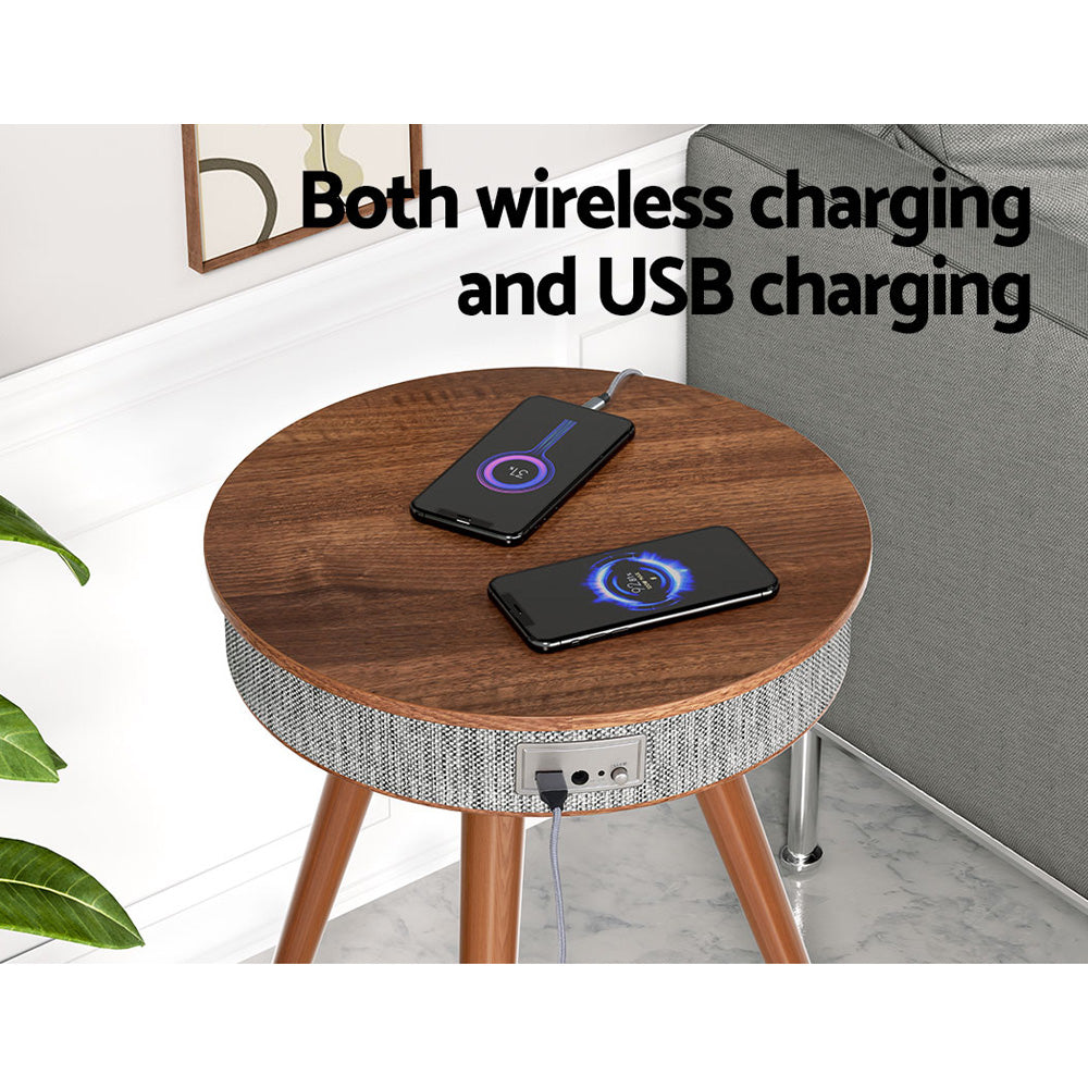 Artiss Smart Coffee Table Side End Tables Wireless Charging Bluetooth Speaker Artiss