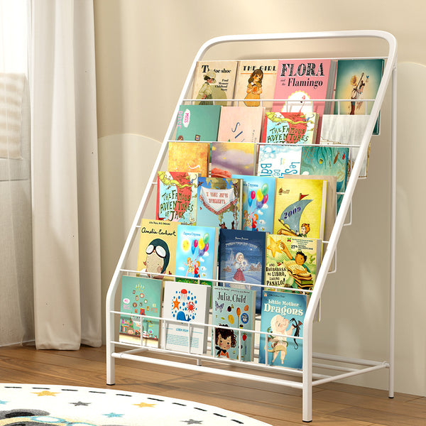 Keezi 6 Tiers Kids Bookshelf Magazine Rack Children Bookcase Organiser Foldable Keezi