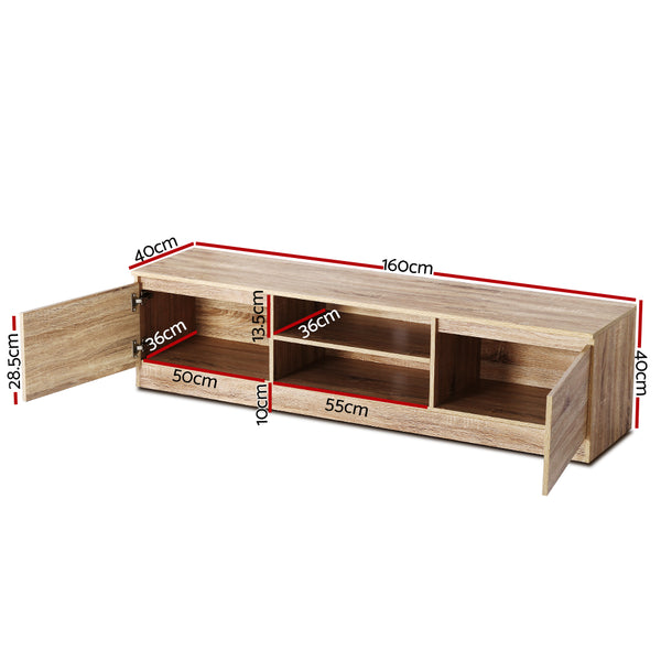 Artiss 160CM TV Stand Entertainment Unit- Wooden freeshipping - Awezingly