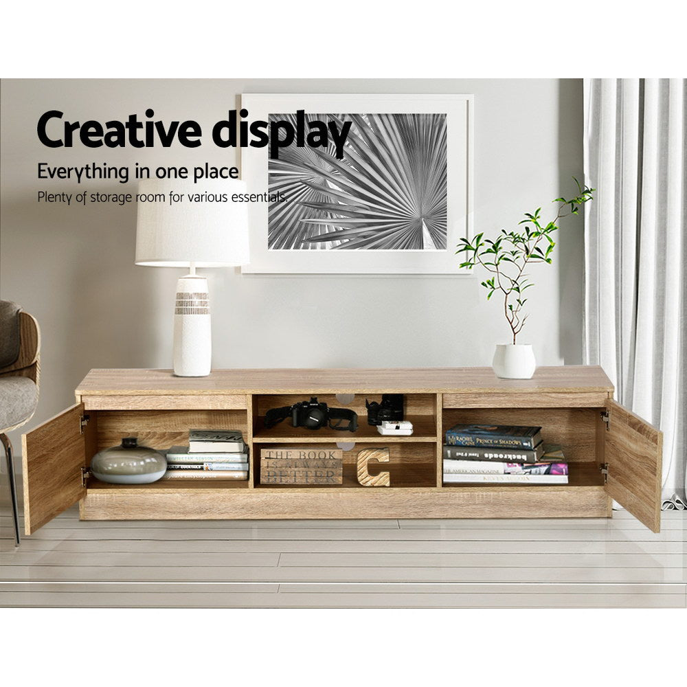 Artiss 160CM TV Stand Entertainment Unit- Wooden freeshipping - Awezingly