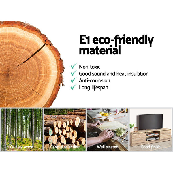 Artiss 160CM TV Stand Entertainment Unit- Wooden freeshipping - Awezingly