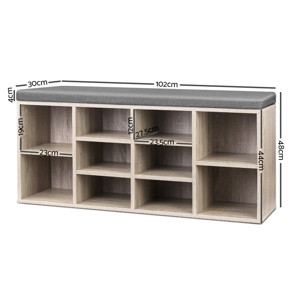 Artiss Bench Wooden Shoe Rack Storage freeshipping - Awezingly