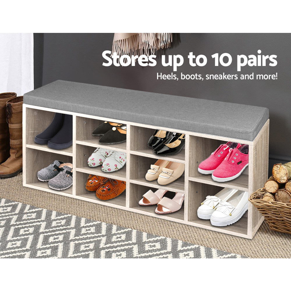 Artiss Bench Wooden Shoe Rack Storage freeshipping - Awezingly