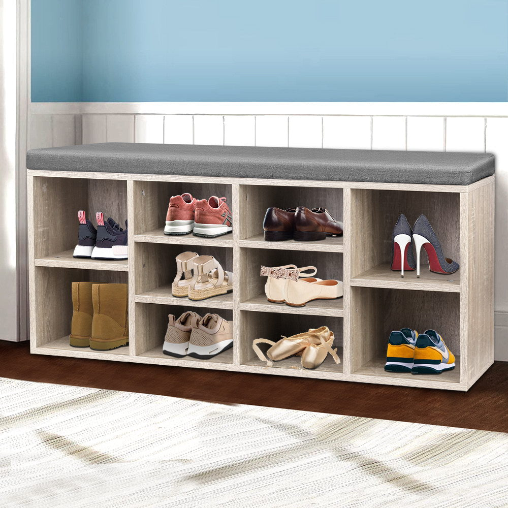 Artiss Bench Wooden Shoe Rack Storage freeshipping - Awezingly