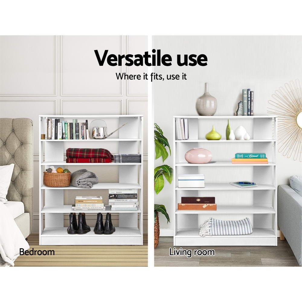 Artiss 6-Tier Shoe Rack Cabinet - White freeshipping - Awezingly