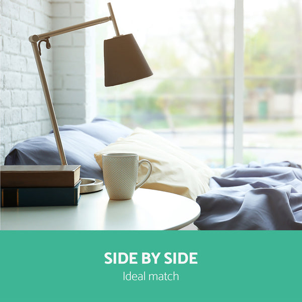 Artiss Round Side Table - White freeshipping - Awezingly