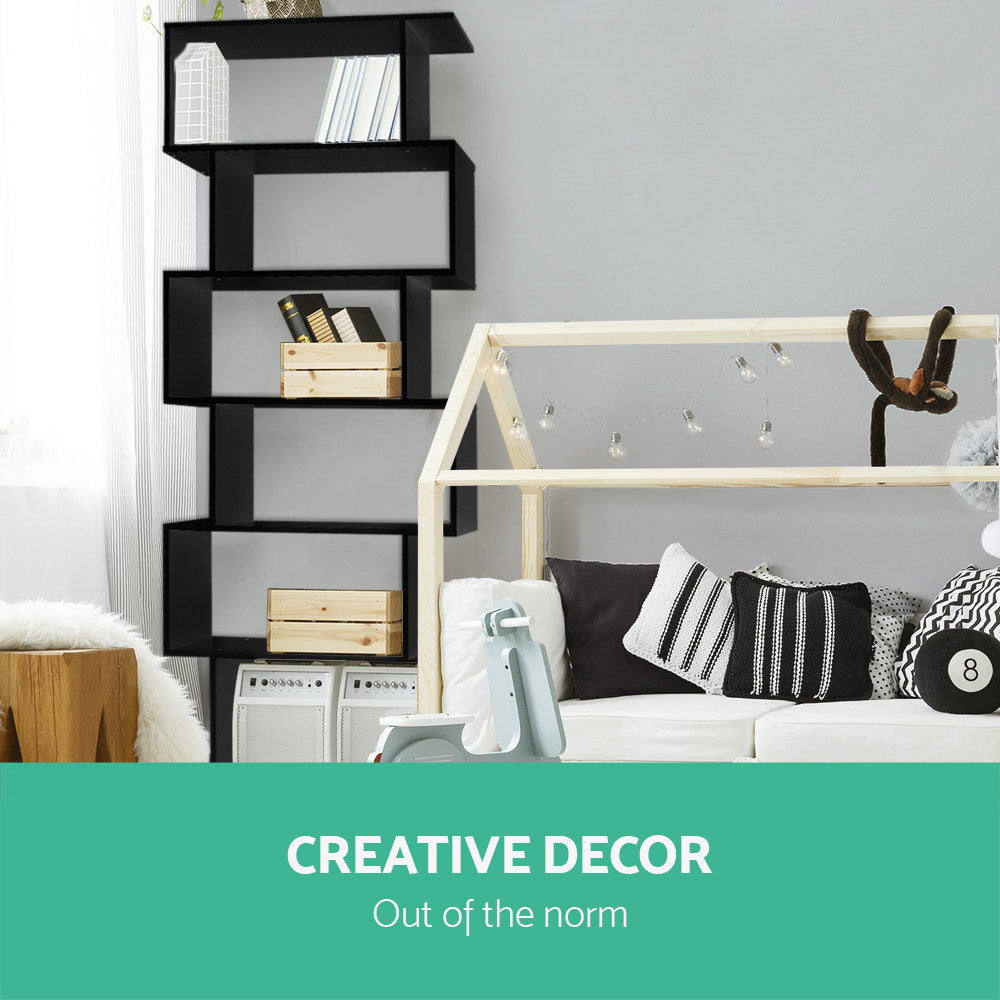 Artiss 6 Tier Display Shelf - Black Artiss