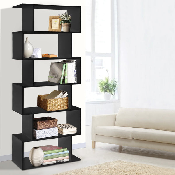 Artiss 6 Tier Display Shelf - Black Artiss
