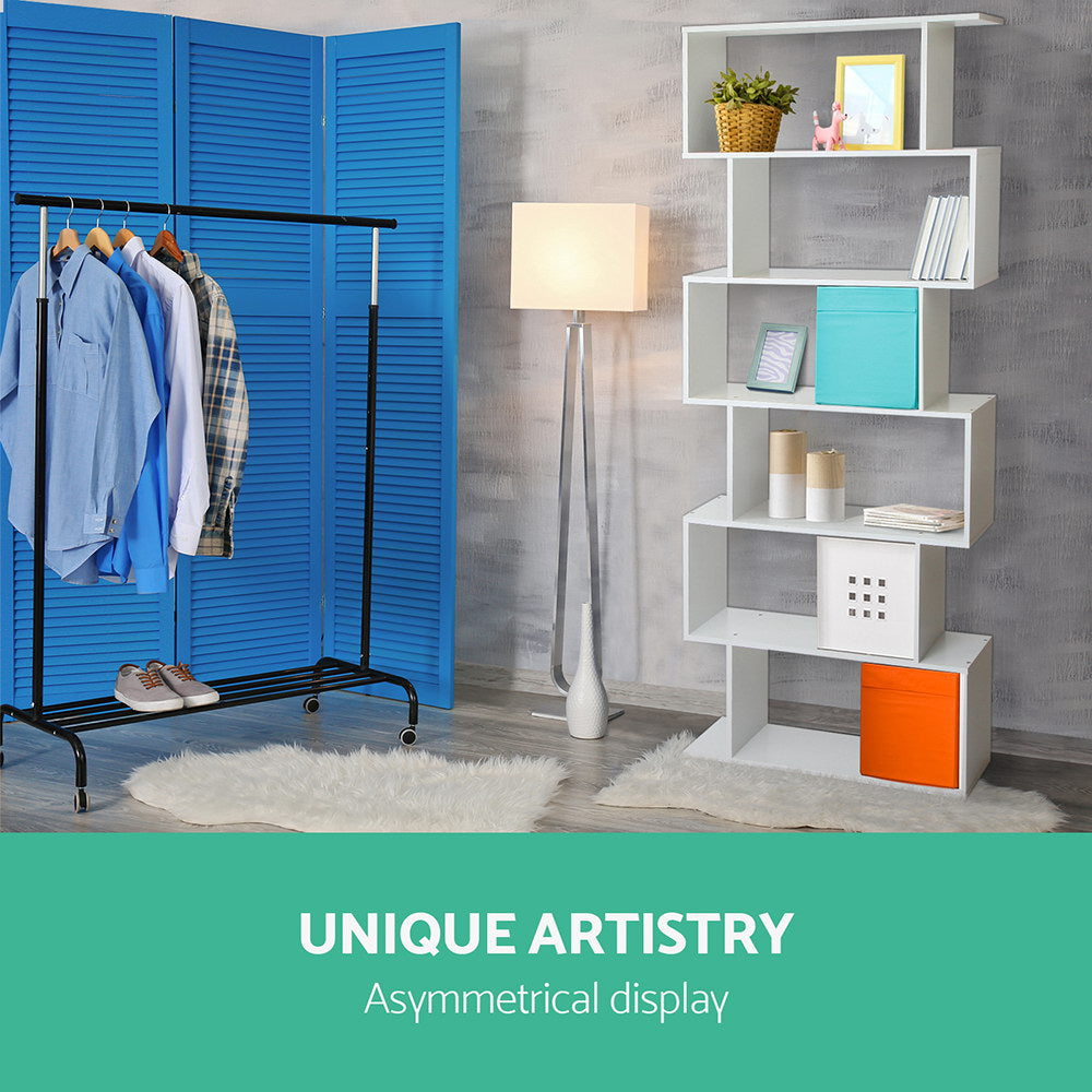 Artiss 6 Tier Display Shelf - White Artiss