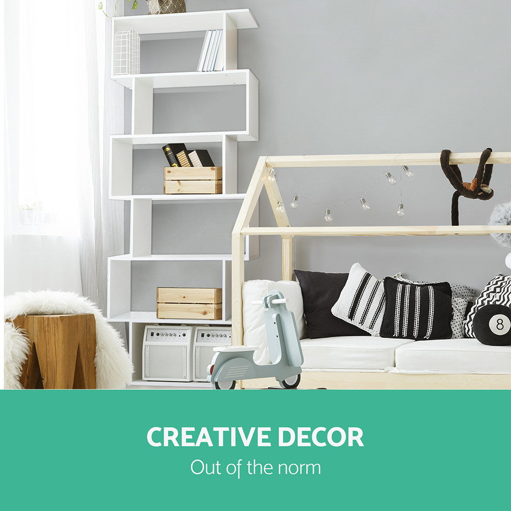 Artiss 6 Tier Display Shelf - White Artiss