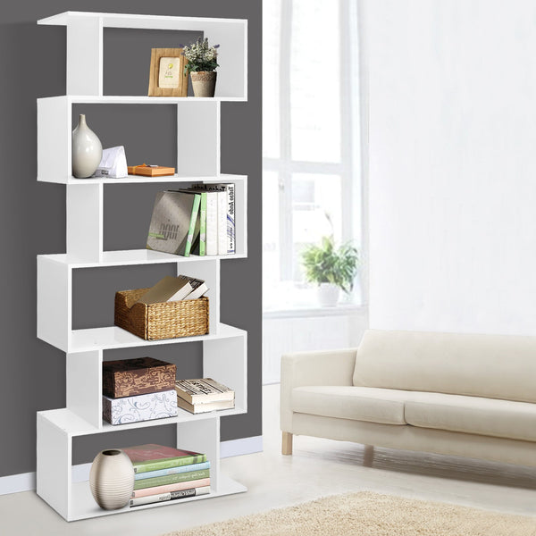 Artiss 6 Tier Display Shelf - White Artiss
