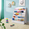 Keezi 5 Tiers Kids Bookshelf Magazine Rack Shelf Organizer - White