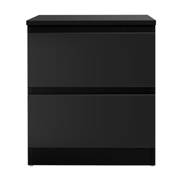 Artiss Bedside Tables Nightstand Black Lamp Artiss