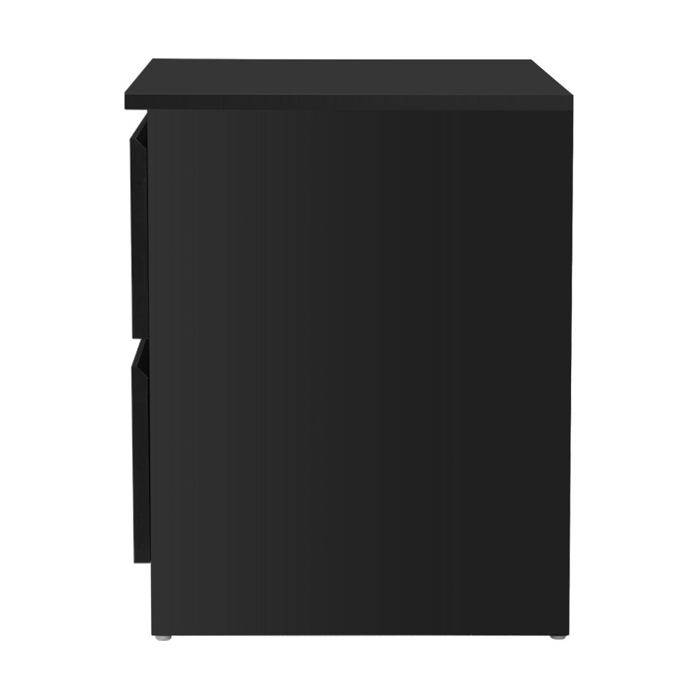 Artiss Bedside Tables Nightstand Black Lamp Artiss
