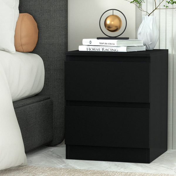 Artiss Bedside Tables Nightstand Black Lamp Artiss