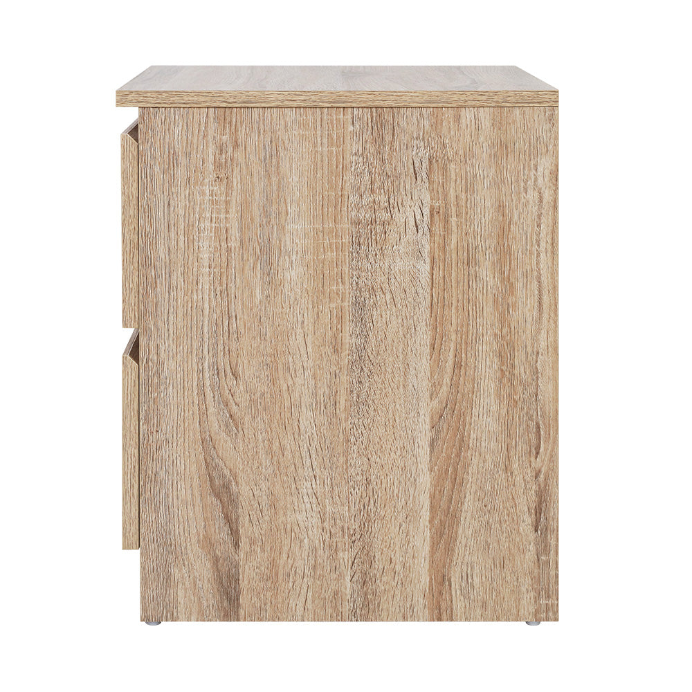 Artiss Bedside Tables  Wood Lamp