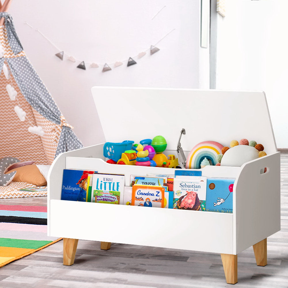 Keezi Kids Toy Box Bookshelf Storage Children Room Bookcase Organiser Display Keezi