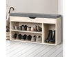 Artiss Wooden Shoe Organiser - Natural