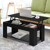 Artiss Lift Up Top Mechanical Coffee Table - Black