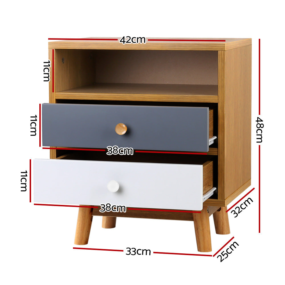 Artiss Wooden Beside Table Artiss
