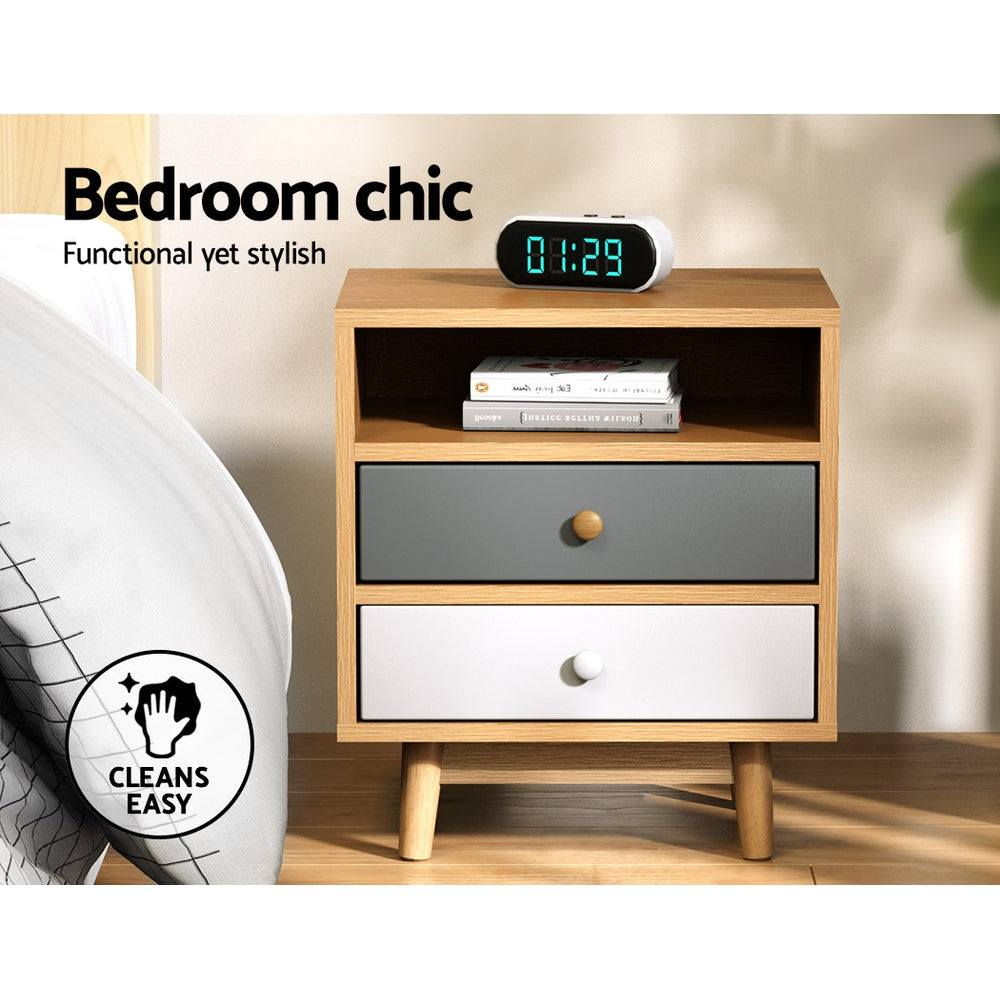 Artiss Wooden Beside Table Artiss