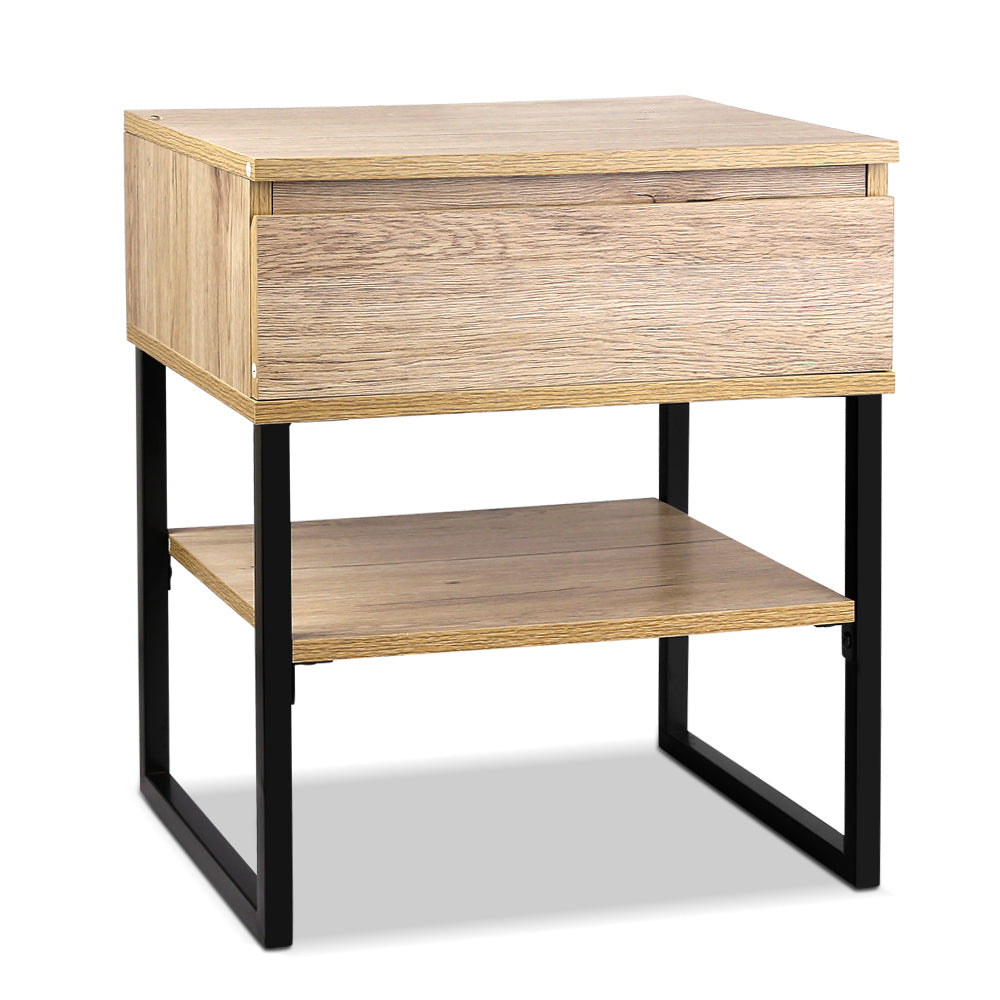 Artiss Chest Style Metal Bedside Table freeshipping - Awezingly