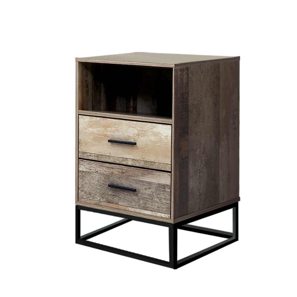 Artiss Bedside Tables Drawers Side Table Nightstand Storage Cabinet Unit Wood freeshipping - Awezingly