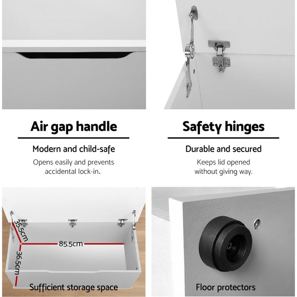 Keezi Blanket Box Kids Toy Storage Ottoman Chest Cabinet Clothes Bench Keezi