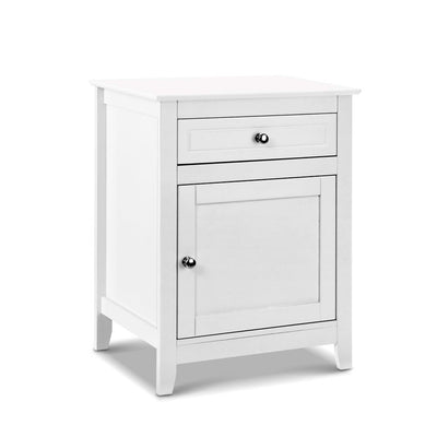 Artiss Bedside Tables Big Storage Drawers Chest White