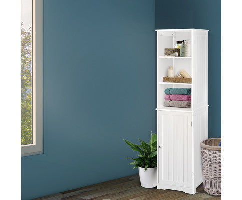 Artiss Bathroom Tallboy Storage Cabinet - White freeshipping - Awezingly