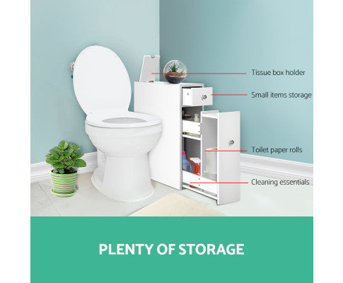 Artiss Bathroom Storage Cabinet White freeshipping - Awezingly