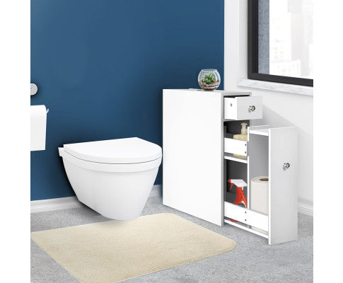 Artiss Bathroom Storage Cabinet White freeshipping - Awezingly