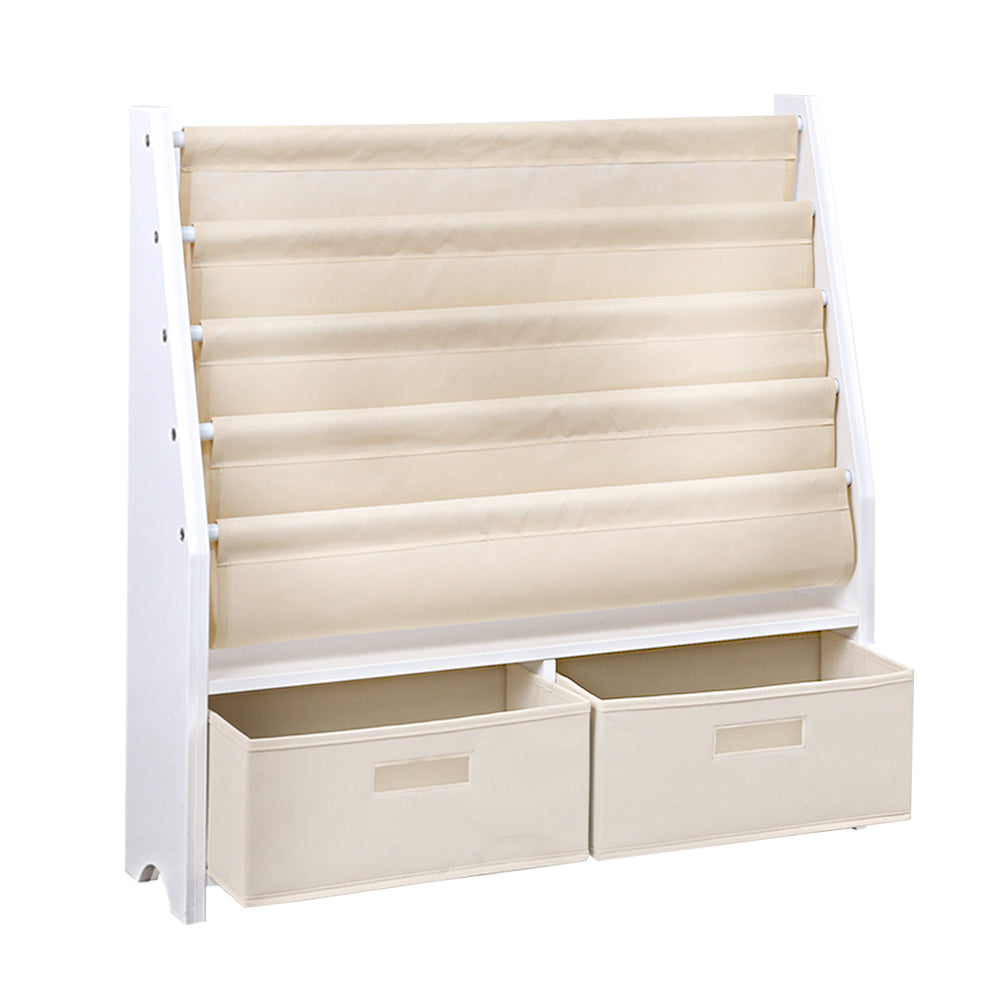 Keezi 4 tier Kids Bookshelf Display Rack Keezi