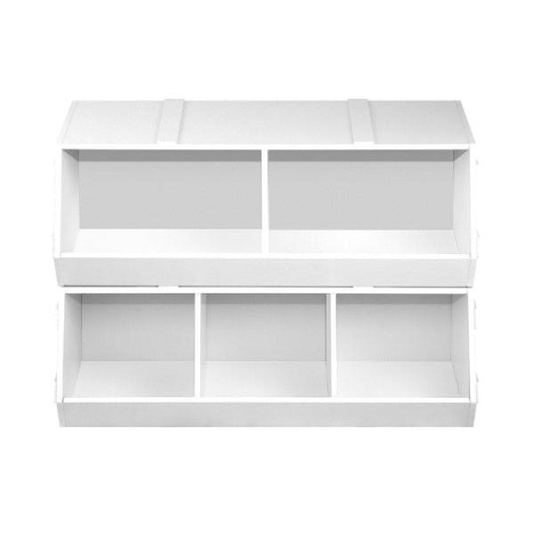 Keezi Kids Toy Storage Box - White Keezi