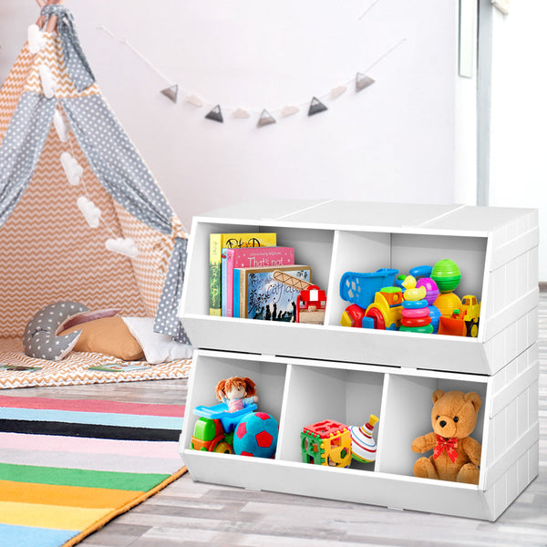 Keezi Kids Toy Storage Box - White Keezi
