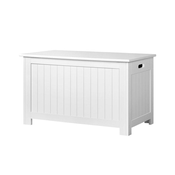 Keezi Kids Toy Box Storage Chest Cabinet  White Keezi