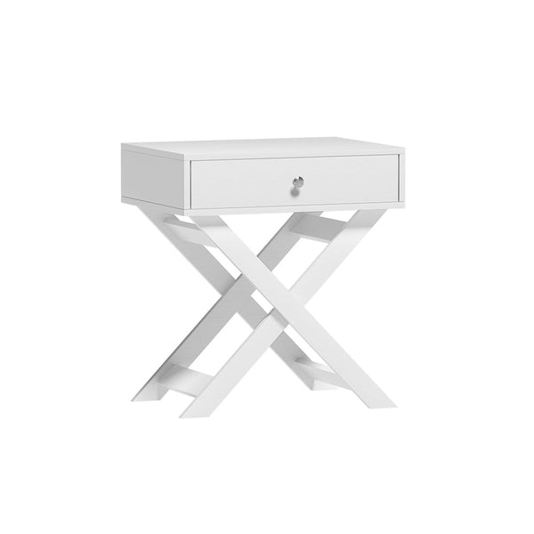 Artiss Bedside Table Side End Table Drawers Nightstand Bedroom Storage White Artiss