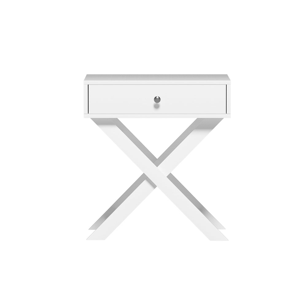 Artiss Bedside Table Side End Table Drawers Nightstand Bedroom Storage White Artiss