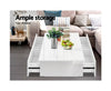 Artiss Modern Coffee Table 4 Storage Drawers High Gloss Living Room Furniture White