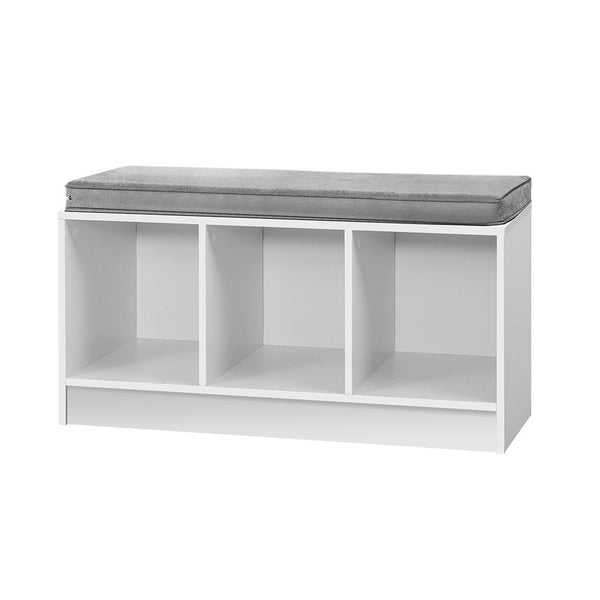 Artiss Shoe Cabinet Bench Shoes Organiser Storage Rack Shelf White Box Seat freeshipping - Awezingly