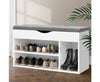 Artiss Shoe Cabinet Bench Shoes Organiser Storage Rack Shelf White Cupboard Box