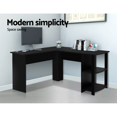 Artiss Office Computer Desk Corner L-Shape Black