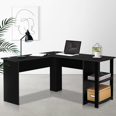 Artiss Office Computer Desk Corner L-Shape Black
